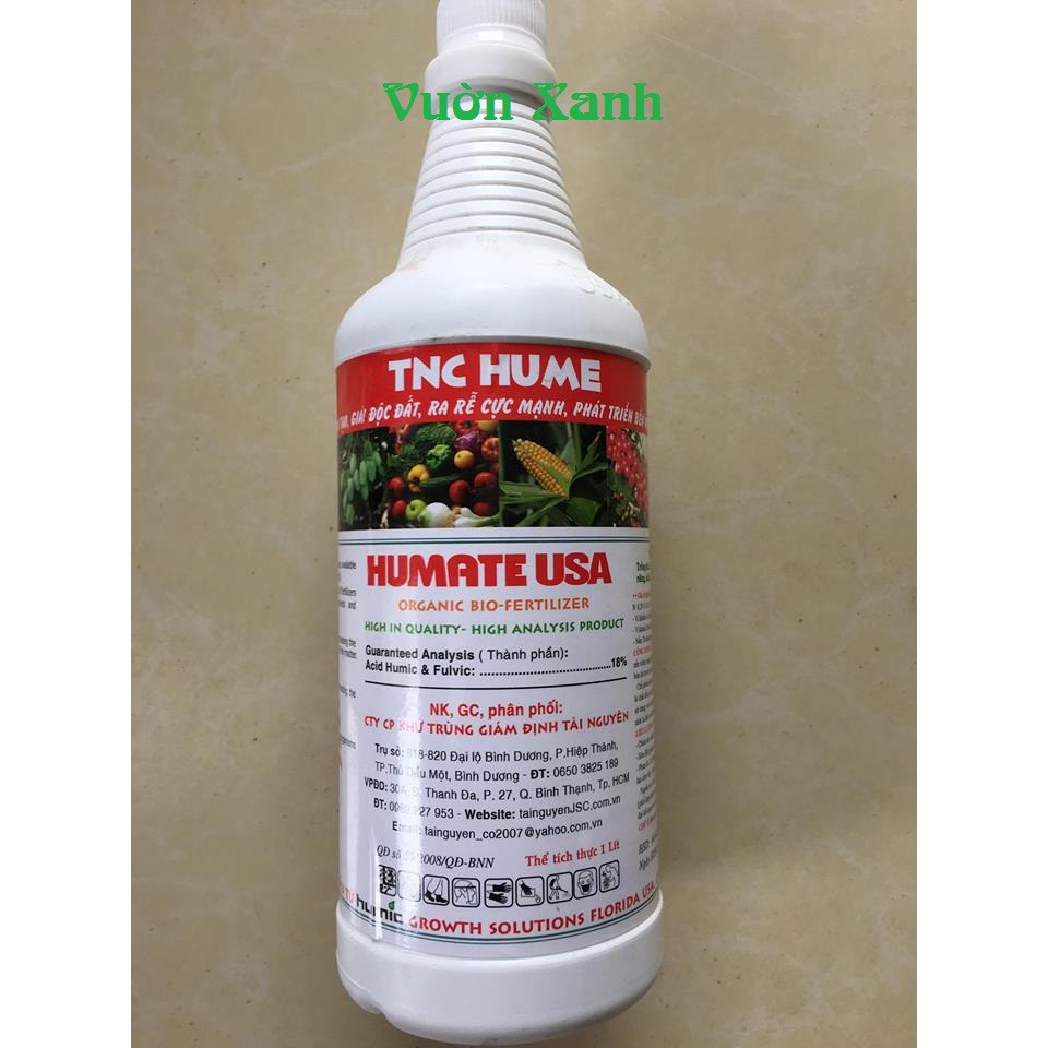 Chế phẩm Humic TNC Hume, tốt rễ, giải độc cây 1L- Có bổ sung nấm Trichoderma