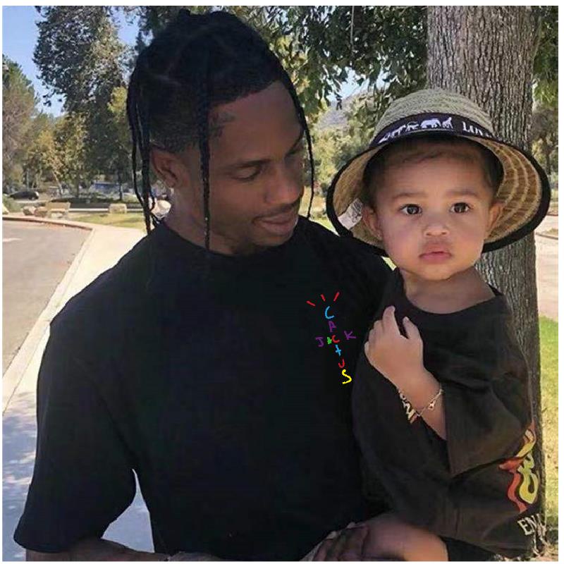 Áo Thun Cotton Tay Ngắn In Chữ Và Họa Tiết Xương Rồng Màu Cầu Vồng Phong Cách Hip Hop Thời Trang Cho Nam