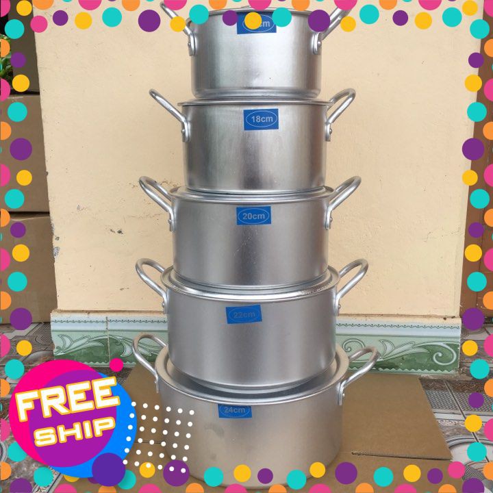 Bộ 5 Nồi Nhôm Cao Cấp