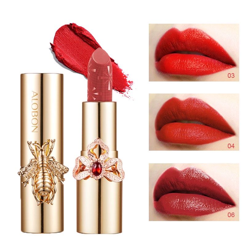 Son Thỏi Velvet Son lì Cao Chất Son Môi Thời lì trang cổ điển Ring Lipstick 3.8g DS507