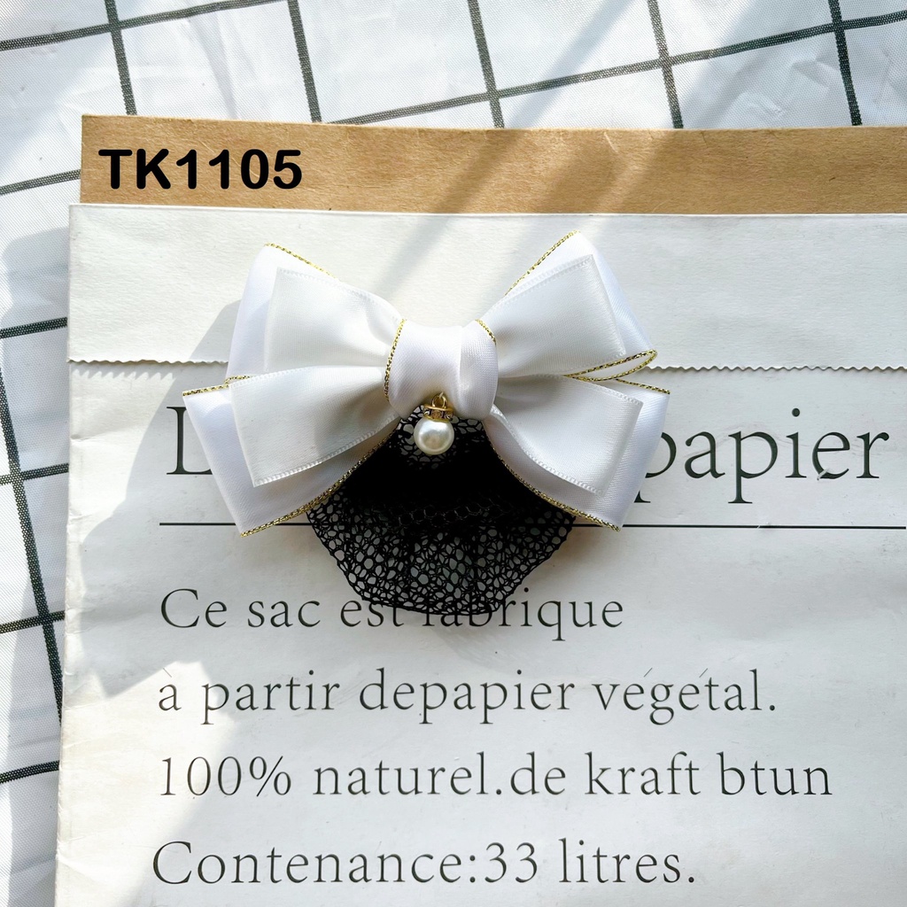 KẸP NƠ BÚI LƯỚI SATIN - HÀNG THIẾT KẾ  SALE SẬP SÀN