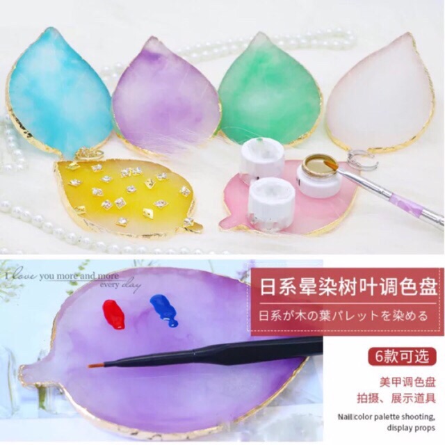 Bảng pha màu đá thạch chụp ảnh trang trí