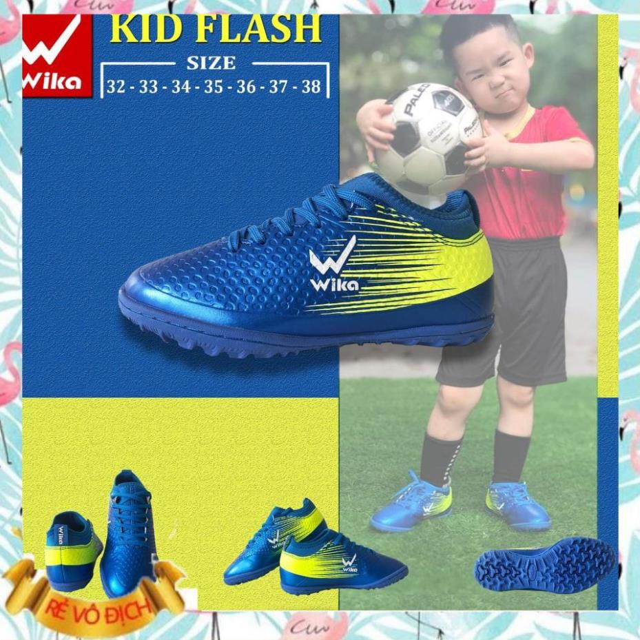 [Sales Sốc] Giày bóng đá trẻ em Wika Kid Flash,giày thể thao trẻ em chính hãng