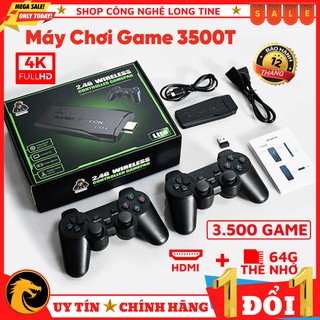 [GAME Stick] Máy Chơi Game Stick 4k HDMI 3500 game + thêm 20 game mới, game việt hóa, máy điện tư - BH 12 THÁNG