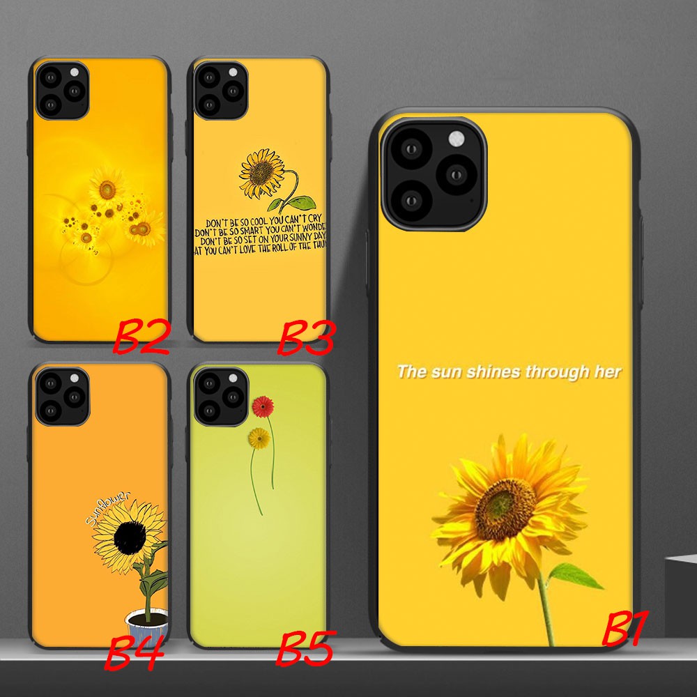 Ốp điện thoại in hình hoa hướng dương thích hợp thích hợp cho iPhone 11 Pro Max XS MAX XR X 8 7 6s 6 Plus SE 2020