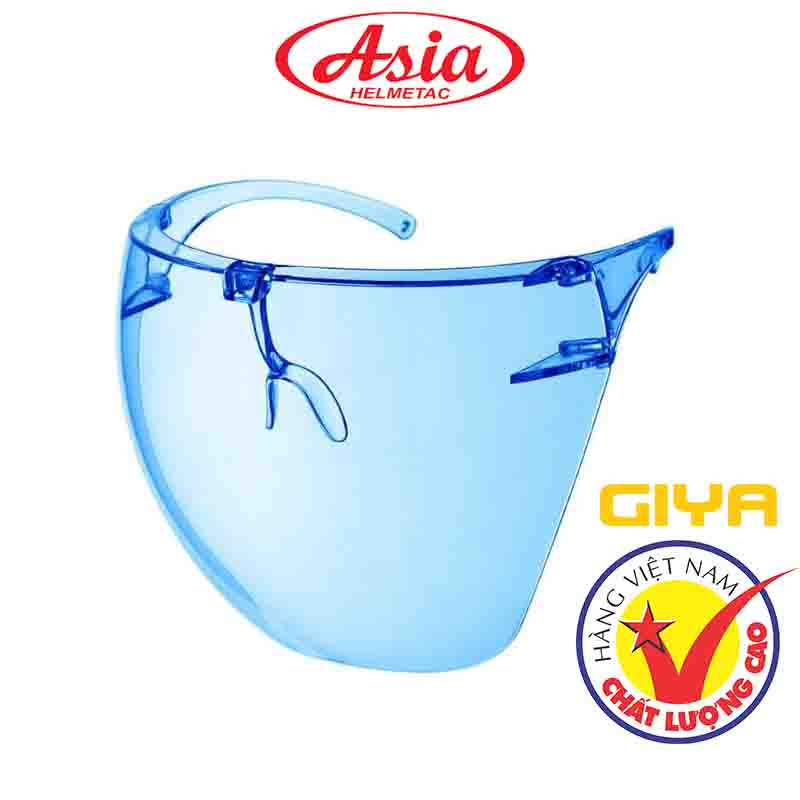 Kính bảo hộ Asia face shield chính hãng phòng chống dịch, bụi, mưa khi đi xe máy, freesize cho cả nam và nữ