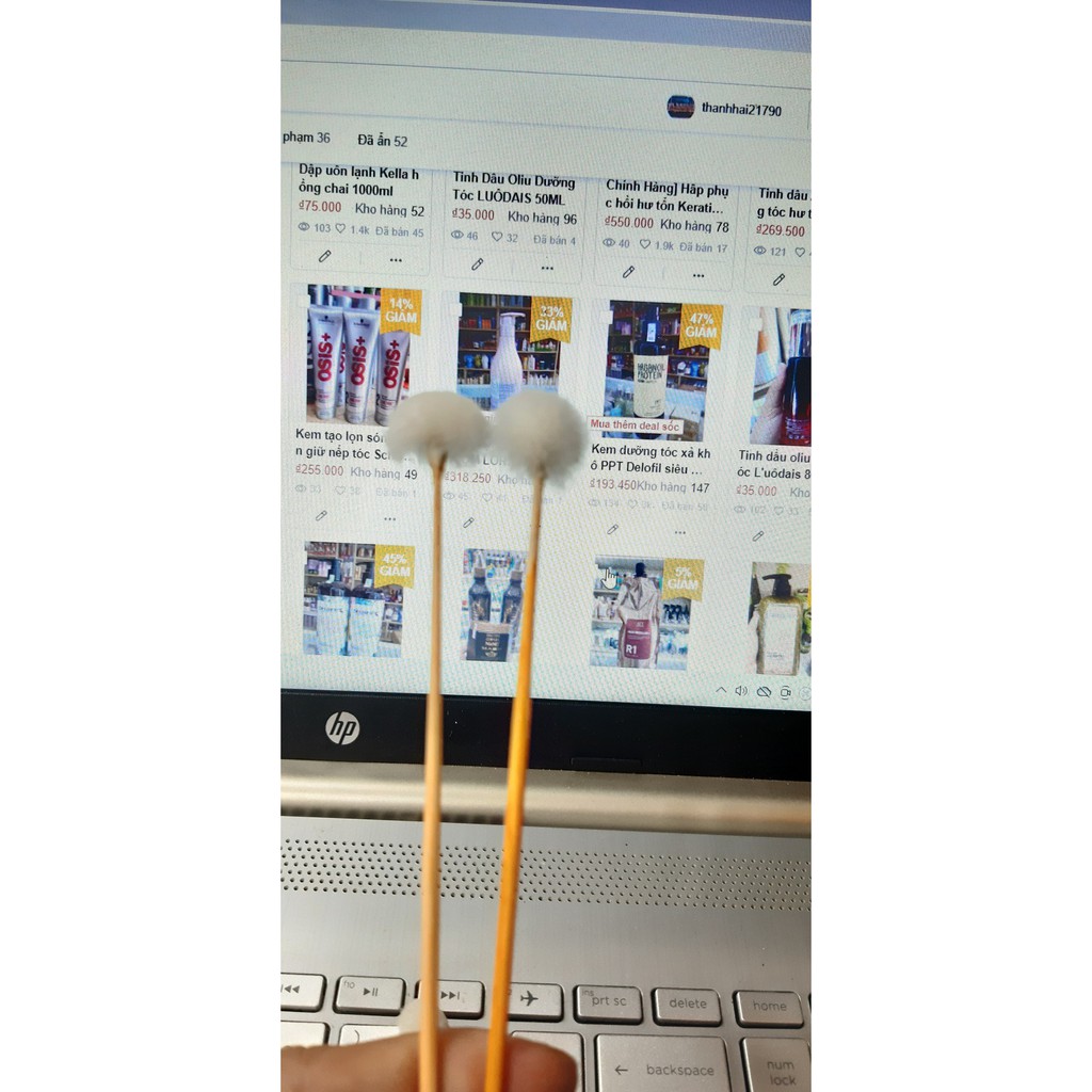 Bông rái tai lông vịt sạch loại 1 dùng cho em bé hay người lớn đều được, dùng gia đình, tái sử dụng