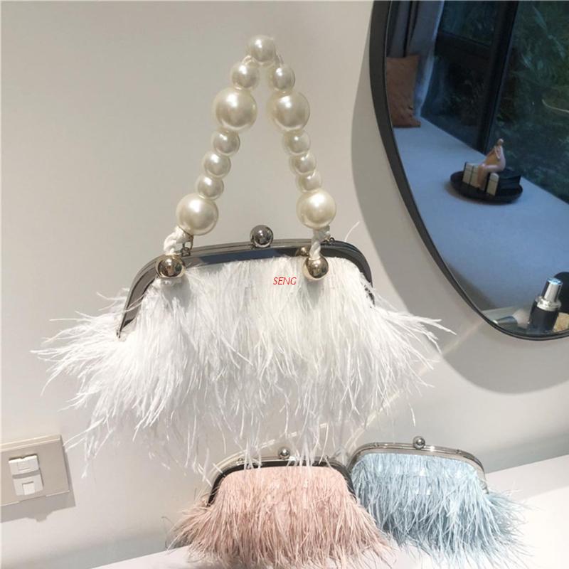 Túi Xách Lông Vũ Cỡ Lớn 120cm 35cm Có Khóa Kẹp Càng Cua