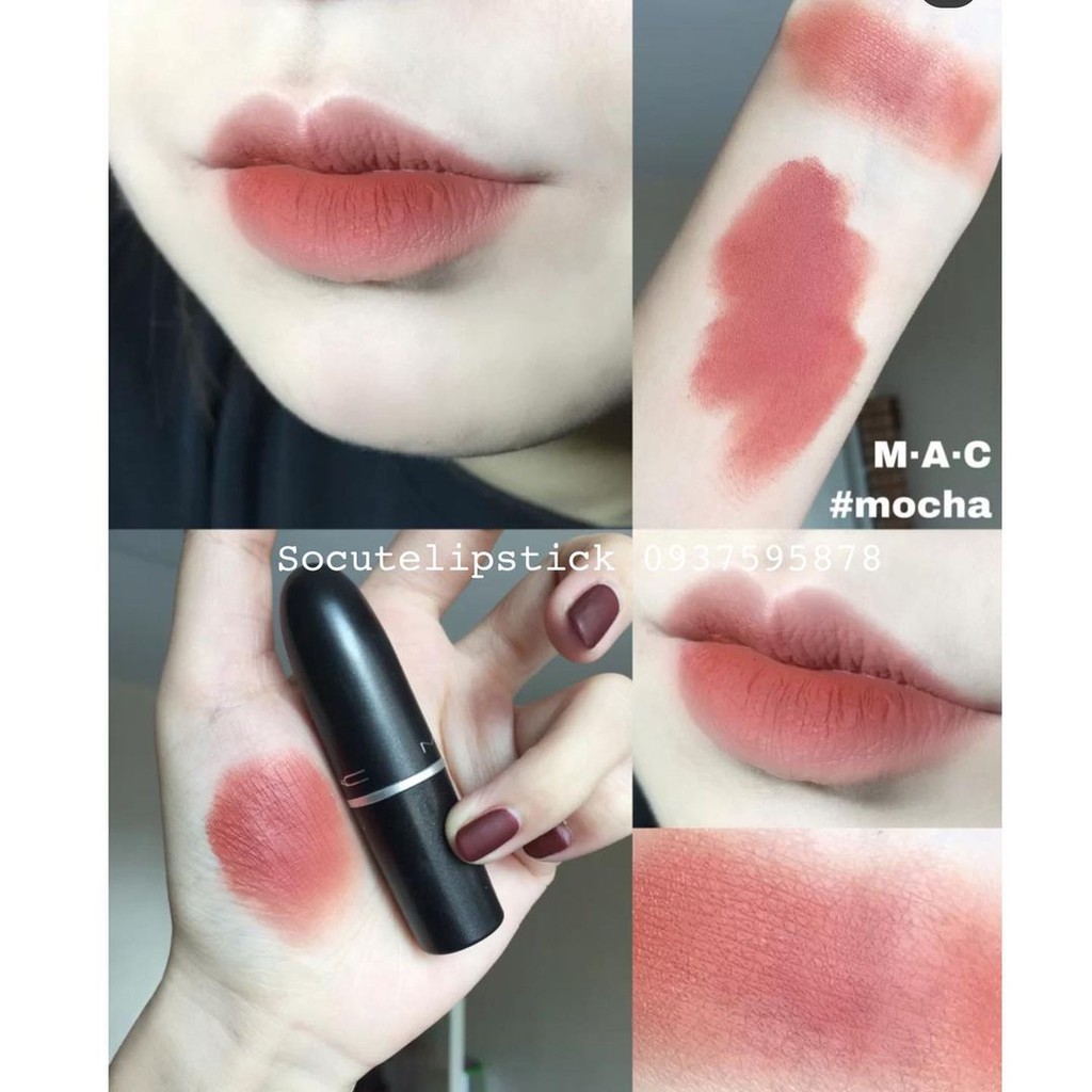 Son thỏi MAC Cremesheen Lipstick màu Whirl - Mocha - So Chaud - Dubonnet - Cockney - Lady Bug - Shameless Vain Fullsize