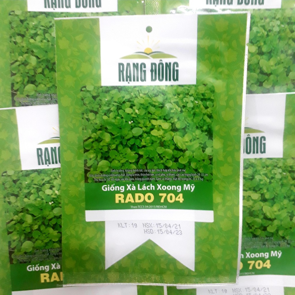 [Seeds] Hạt giống Xà lách Xoong Mỹ, đóng gói 0.5gr