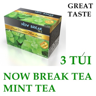 Combo 03 túi trà bạc hà now break tea - 3x1.5g=4.5g