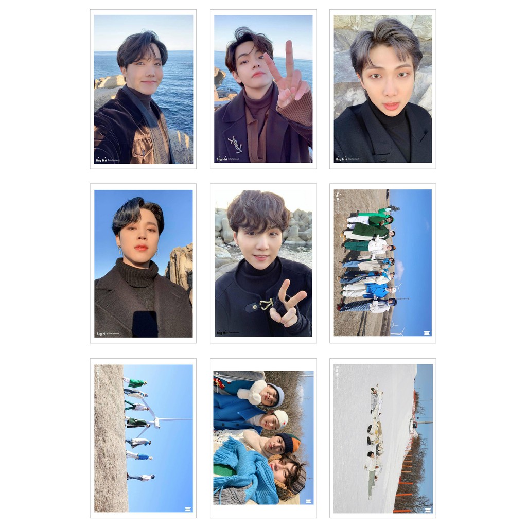 [Ép Lụa] Lomo Card 63 ảnh BTS -Winter Package 2021 Naver