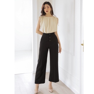 OLV - Quần Button Straight Leg Trousers