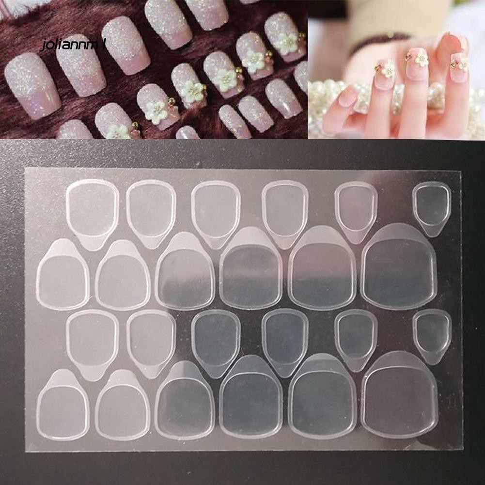 Bộ miếng dán 2 mặt trong suốt dùng trang trí móng chuyên nghiệp