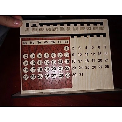 Lịch vạn niên ngày tháng để bàn trang trí bản phối màu. LỊCH MUA LẦN DÙNG MÃI