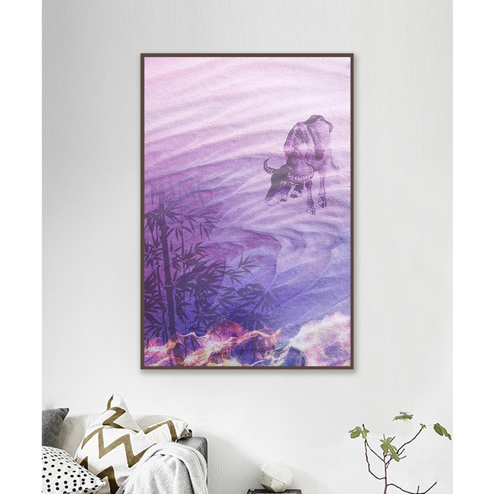 In hình ép gỗ Laminate TRANH TRỪU TƯỢNG - Mẫu 35 (1 HCN 40x60, 50x75, 60x90). In ảnh theo yêu cầu