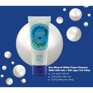 Sữa Rửa Mặt Dưỡng Trắng Da Chiết Xuất Ngọc Trai Essance Sea Mineral White Foam Cleanser (50g)