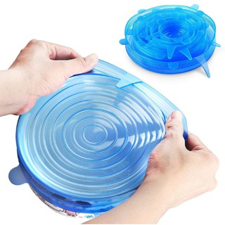 Set 6 màng bọc thực phẩm silicon nhiều kích cỡ