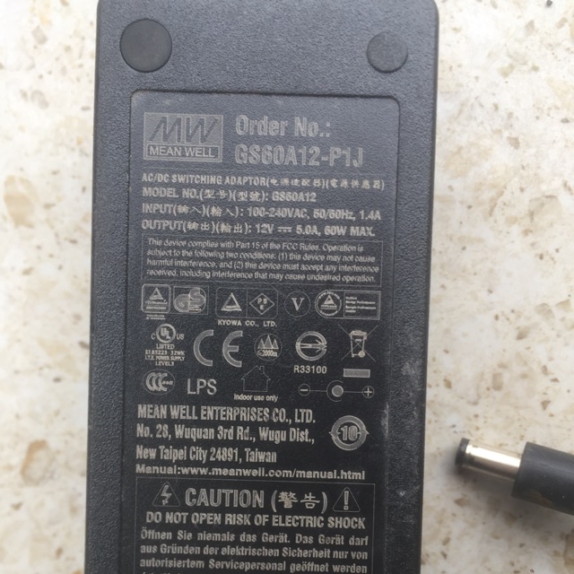 Nguồn WAENWELL 12v 5A 60w