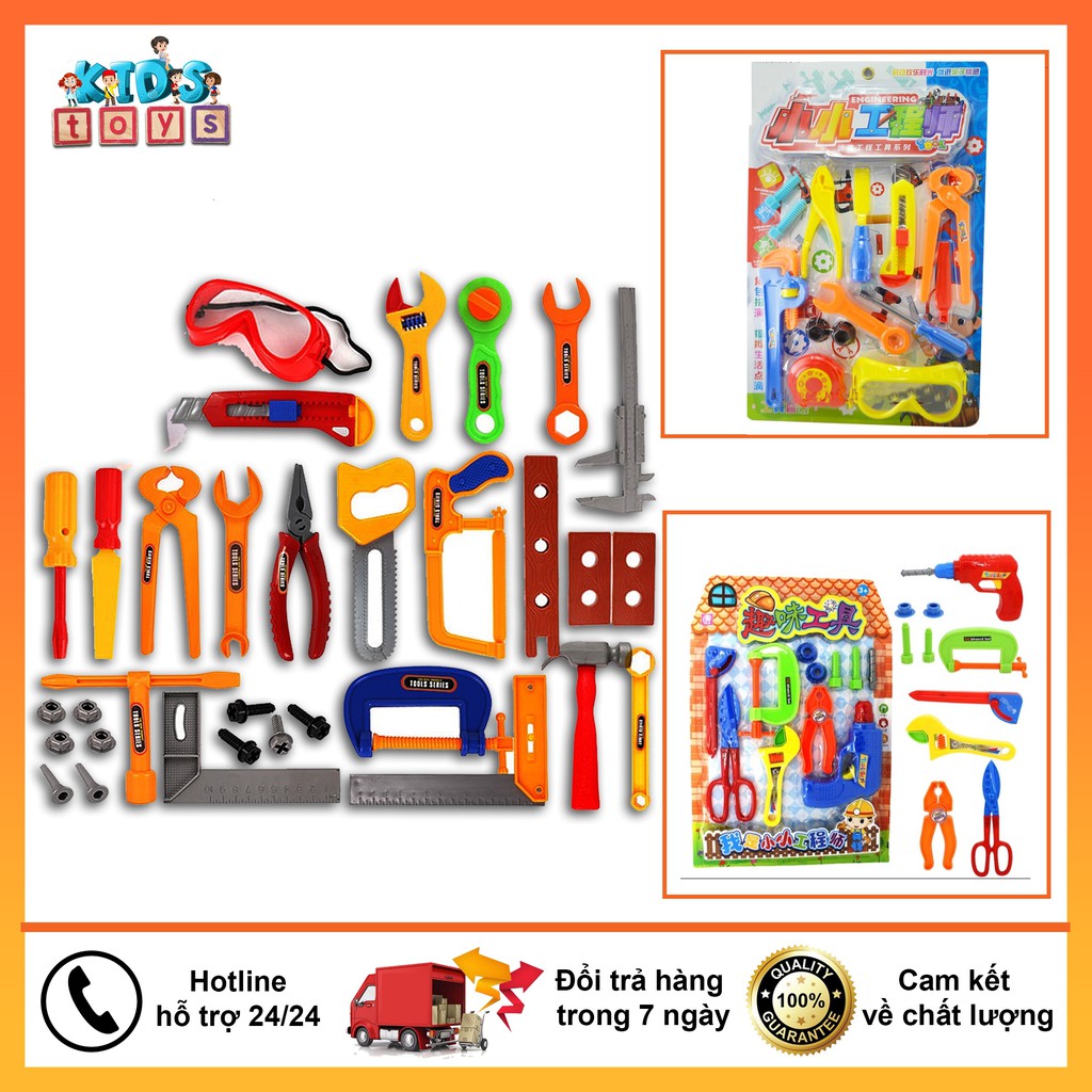 Đồ chơi sửa chữa cho bé nhiều chi tiết, giúp bé phát triển tư duy sáng tạo