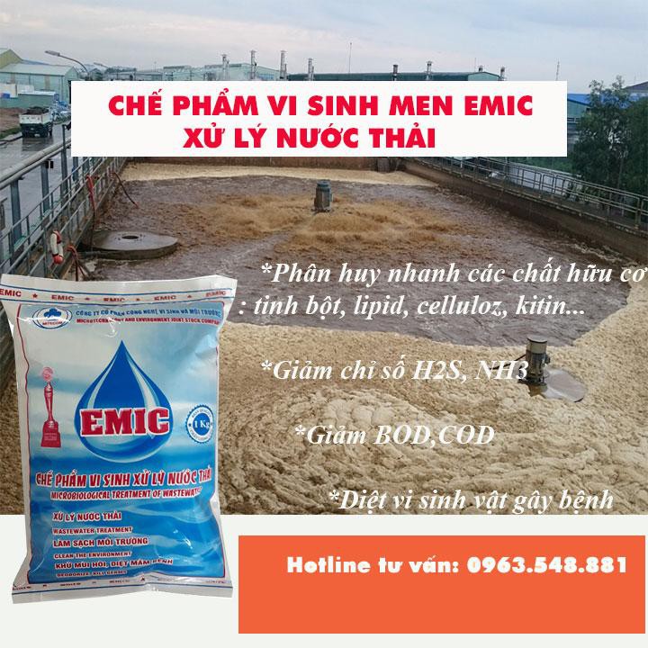 CHẾ PHẨM VI SINH XỬ LÝ NƯỚC THẢI EM-EMIC- 1KG