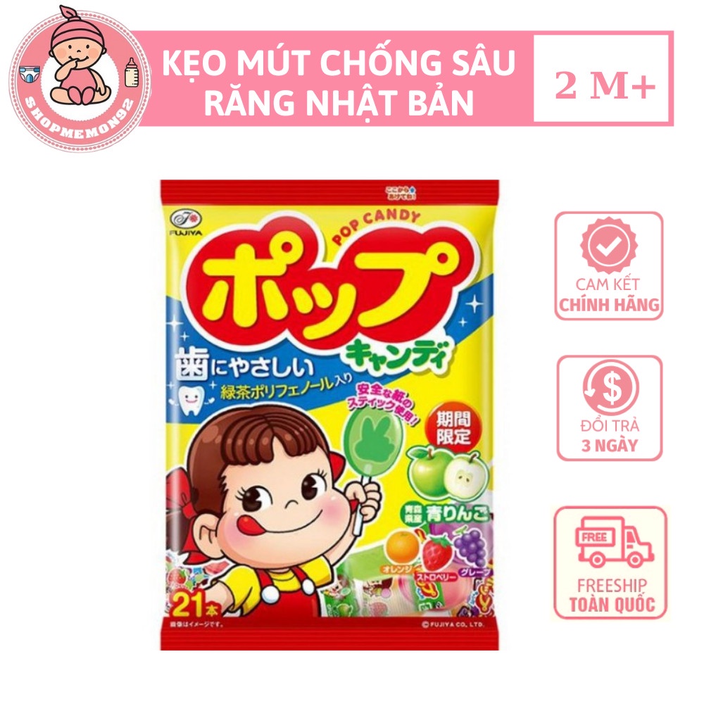 Kẹo Mút Trái Cây Không Sâu Răng Pop Candy | Kẹo Mút Nhật Bản Fujiya date t3/2024