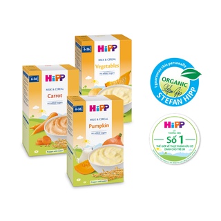 Bột ăn dặm dinh dưỡng Sữa, Ngũ cốc & Rau củ HiPP (Burine) 100% Organic 250g dành cho bé từ 6 tháng tuổi