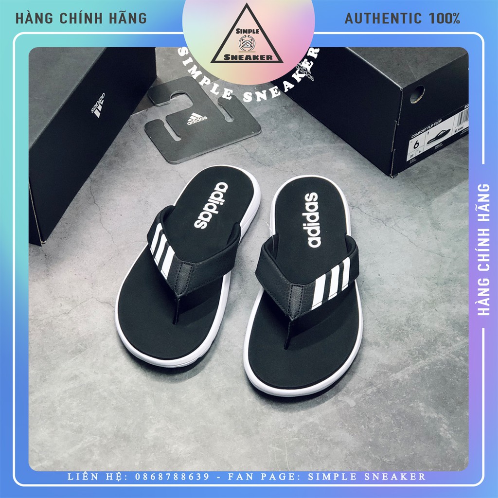 [Adidas giày]Dép Adidas Xỏ Ngón 💙FREESHIP💙 Dép Kẹp Adidas Auth - Adidas Comfort Flip Flops Core Bl ?