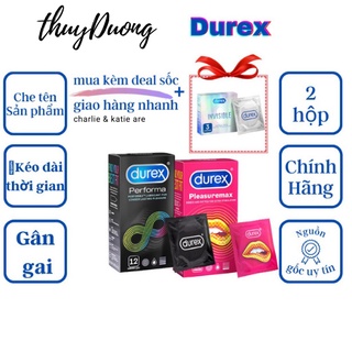 Bao cao su Durex Pleasuremax, Durex Performa. Mẫu mới nhất.