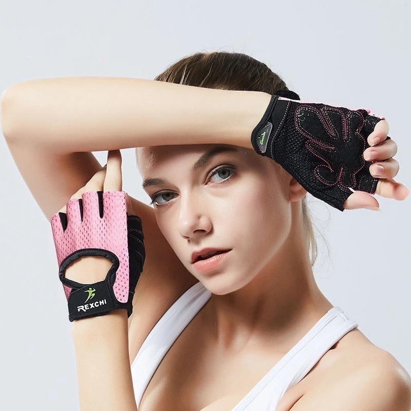 [COD&amp;Ready] Non slip and breathable fingerless gloves for sports training