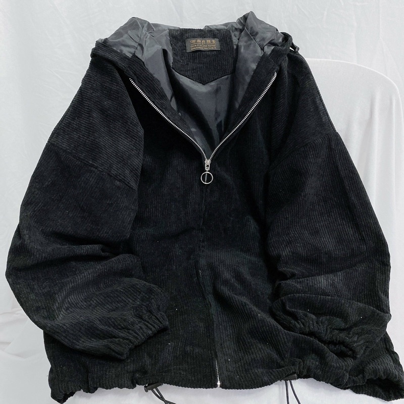 Áo khoác Nhung gân trơn - Form rộng  Nam nữ unisex  Jaystoree