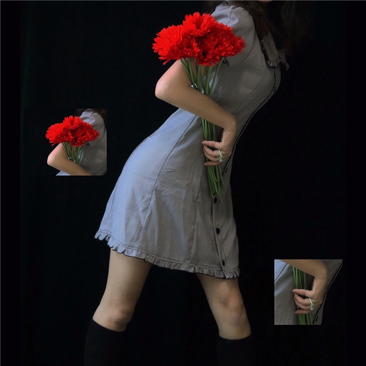 Đầm chữ a mini tay ngắn Emilyshop