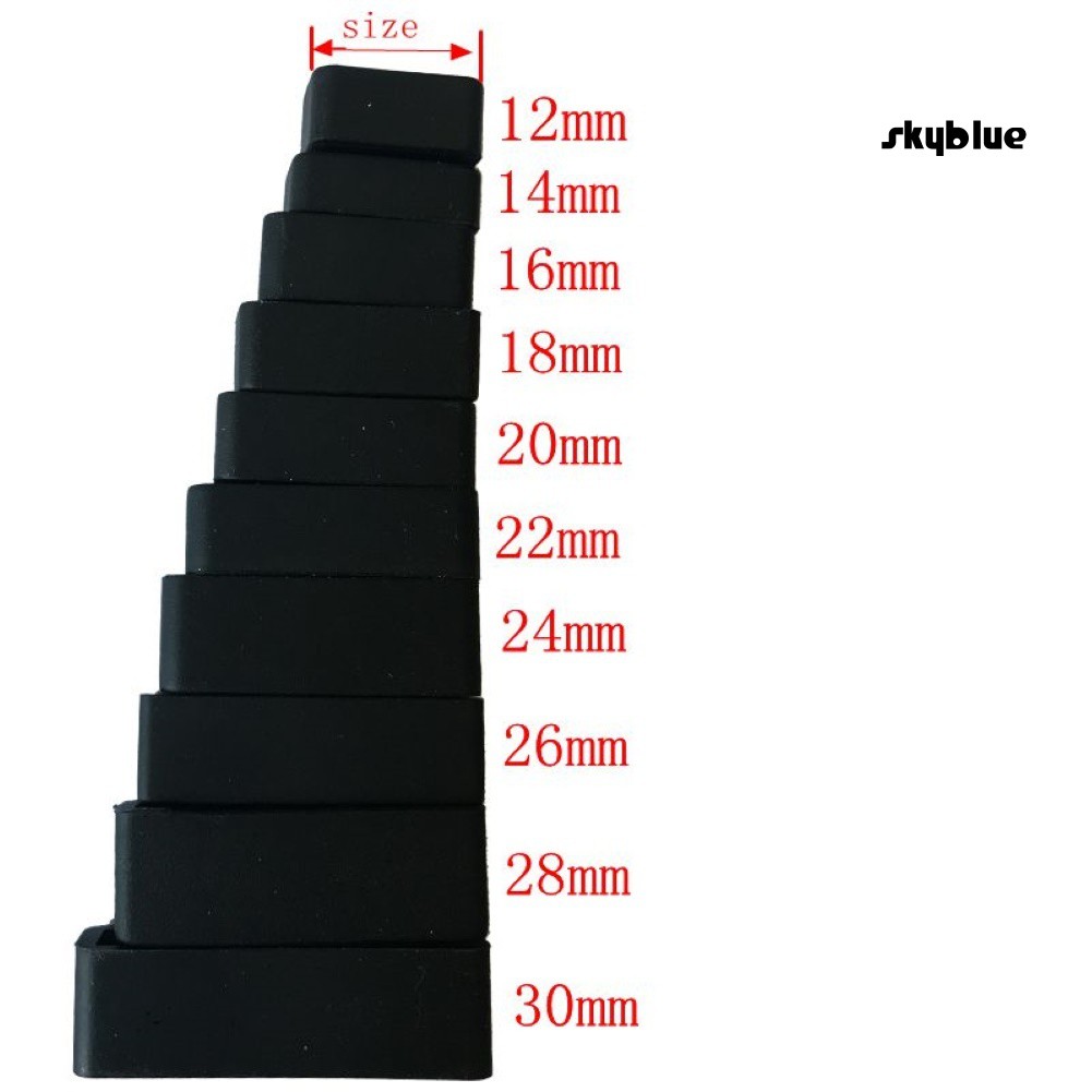 Dây Đeo Đồng Hồ Thay Thế Bằng Silicon 12-30mm