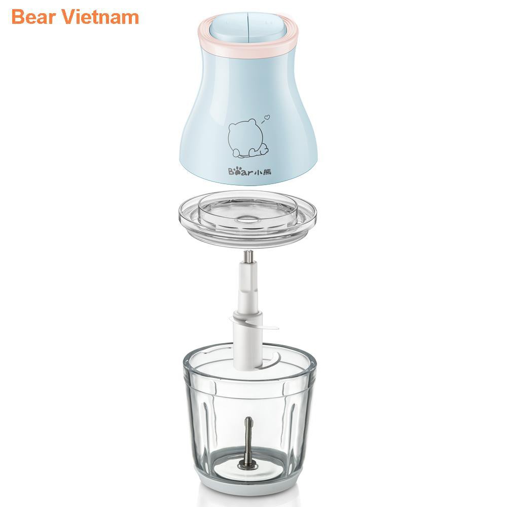 ♞♣♨ஐMáy xay thức ăn cho bé Bear food stick đa năng gia dụng trộn nước ép thịt mini nhỏ