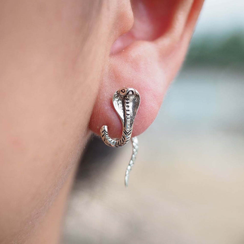 MOILY Hot Sale Earrings For Women Jewelry & Accessories Fashion Jewelry Snake Earrings|Women Gift Hiphop Gothic Girls Vintage Stud Earrings