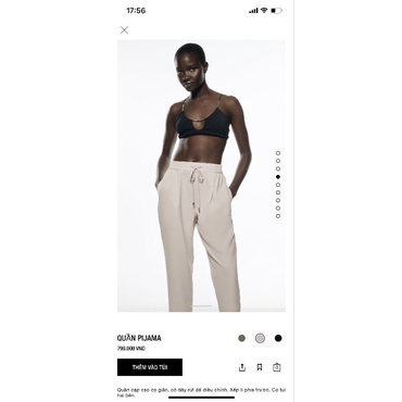 Quần baggy ZARAA cạp chun hàng dư xịn