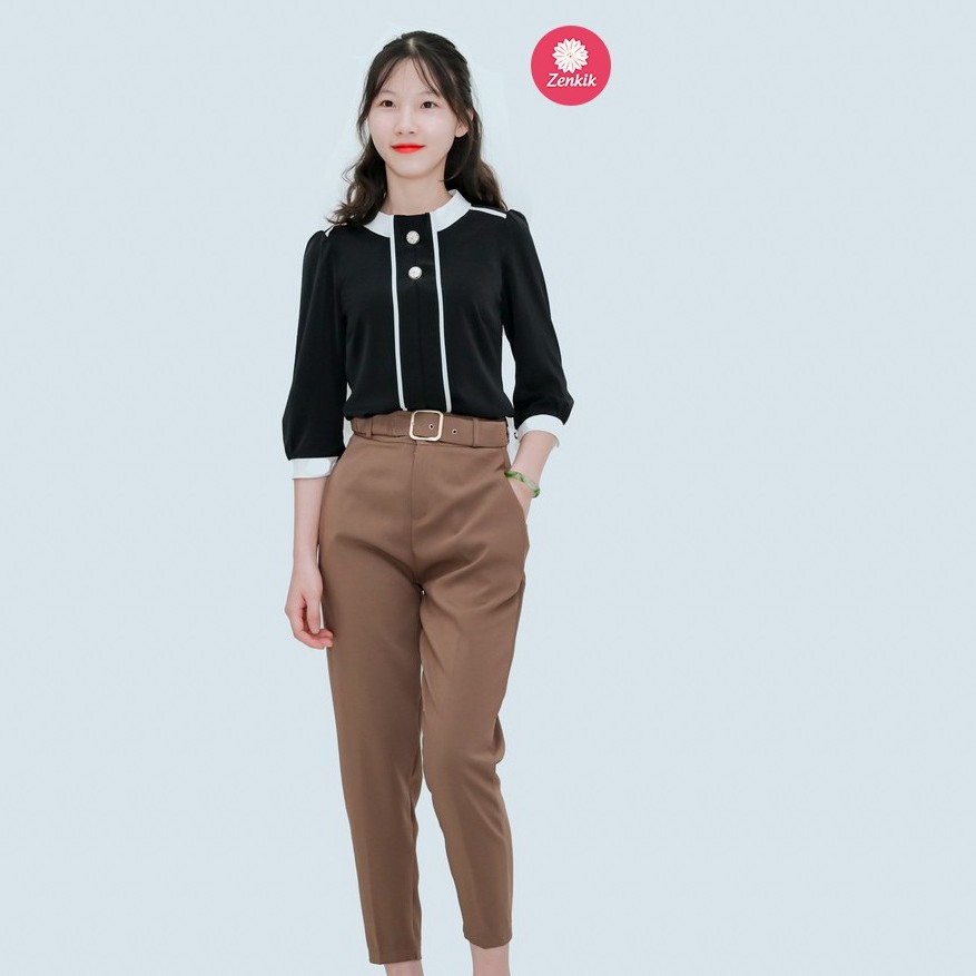 Quần âu nữ thời trang Zenkik kèm đai dáng trẻ trung hiện đại QT07 | BigBuy360 - bigbuy360.vn