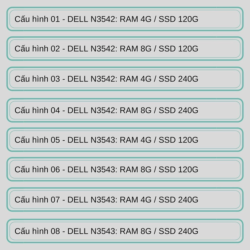 DELL Inspiron N3543 15.6" core I5 2.70GHz 4G 120G SSD