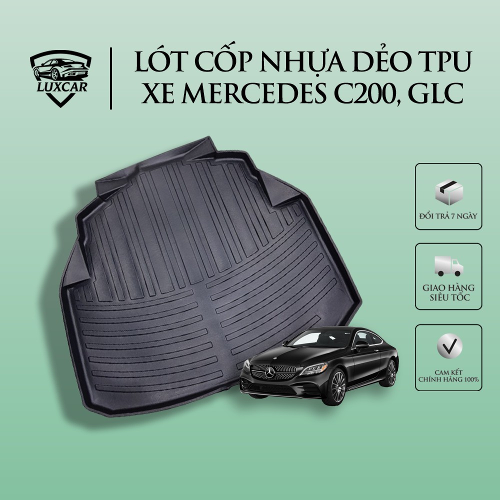 Lót cốp ô tô MERCEDES, chất liệu nhựa dẻo TPO cao cấp LUXCAR (full các dòng xe của hãng)