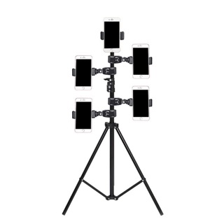 Giá đỡ Kệ livestream 5 đầu cho điện thoại