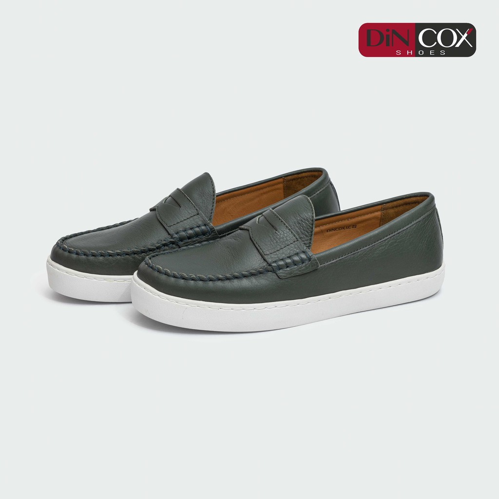 Giày Lười Da GLC02 Dark Green Dincox