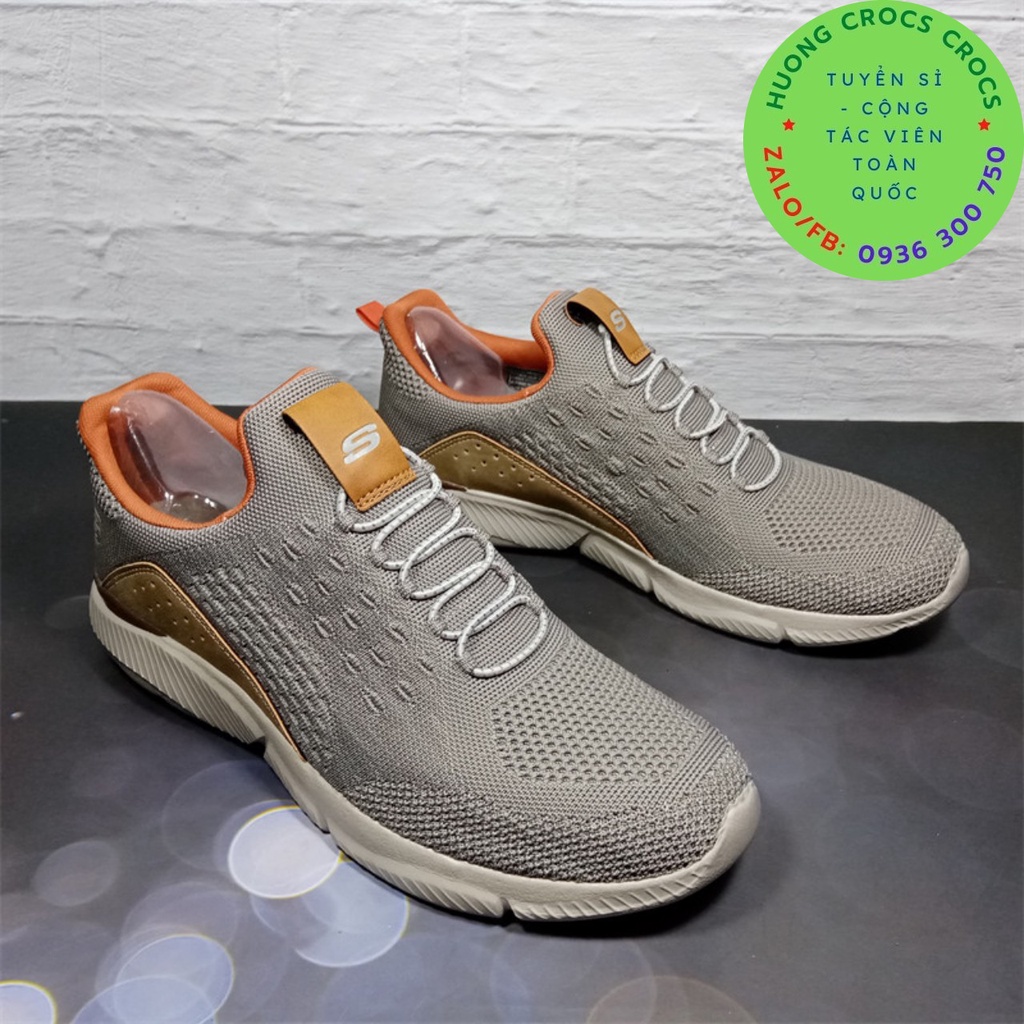 GIÀY THỂ THAO SKECHERS GOWALK GOGA MAX RELAXED FIT CHO NAM MÀU KHAKI