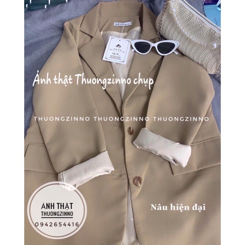 [Ảnh thật/Video] Áo blazer thiết kế kiểu mới trơn/ kẻ 2 lớp nhiều màu kiểu dáng Hàn Quốc Áo vest nữ hàng chất lượng cao