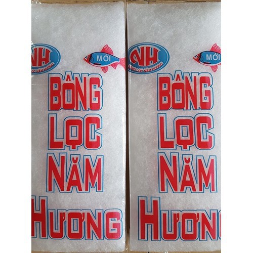 Bông gòn lọc nước cho hồ cá Năm Hương - 2 miếng