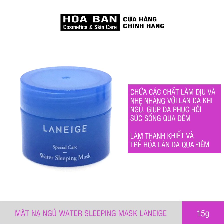 Mặt nạ ngủ Water Sleeping Mask Laneige 15ml - PRO01