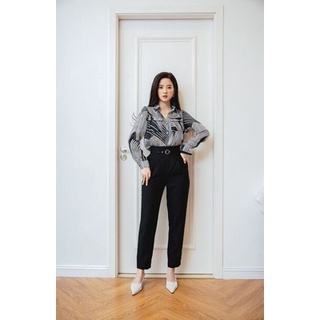 Quần baggy cạp liền xếp ly