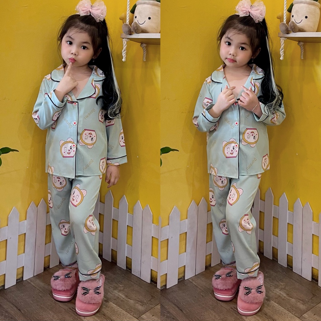 Bộ pijama tay dài thu đông cho bé trai bé gái