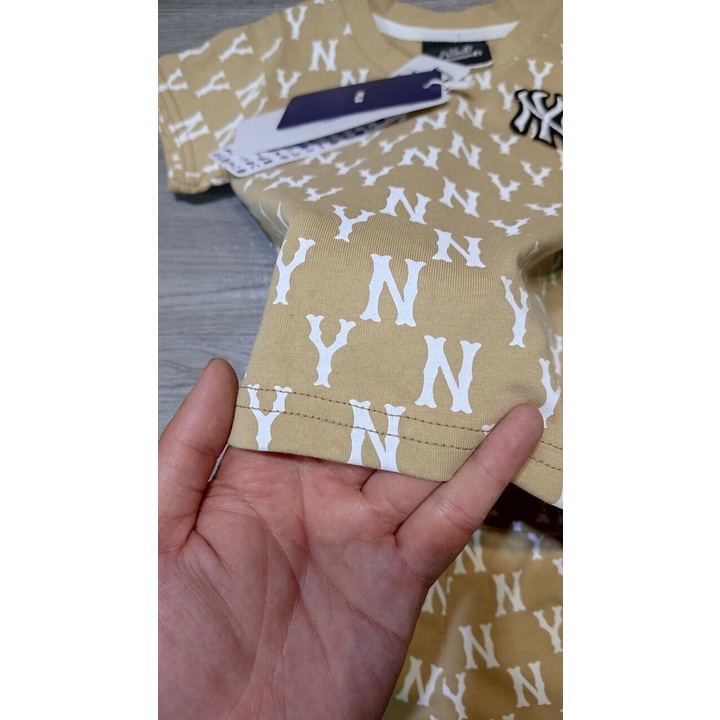 Quần áo cộc tay bé trai, bé gái, bộ đồ cộc tay M..L.B xuất dư họa tiết N..Y thêu xịn cho bé