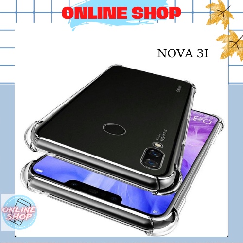 Ốp lưng Huawei NOVA 3I dẻo trong suốt có gù chống sốc 4 góc-phụ kiện online shop