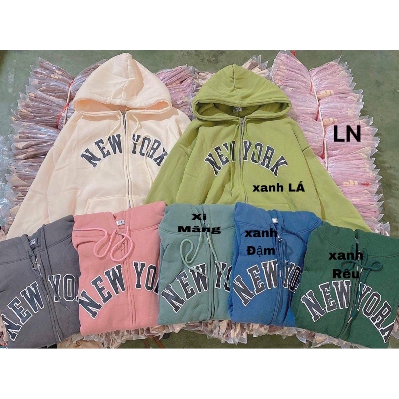 Áo khoác nỉ cotton Newyork LN12